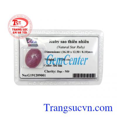 Đá Ruby sao ép vỉ cao cấp