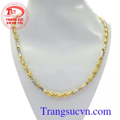Dây chuyền nam vòng vàng 10k