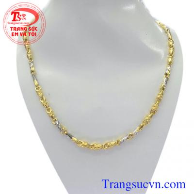 Dây chuyền vàng nam vừa