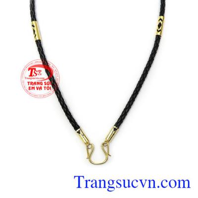 Dây da bọc vàng phong độ thương hiệu uy tín, chất lượng, chế tác theo yêu cầu khách hàng