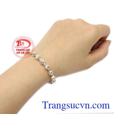 Lắc tay nữ bi bạc