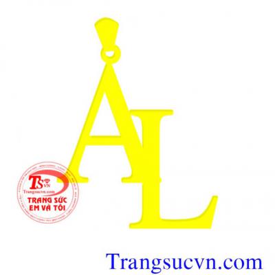 Mặt dây chuyền chữ lồng vàng 18k