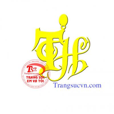 Đặt mặt dây chuyền chữ vàng tây, đặt mặt dây chữ vàng trắng, đặt mặt chữ vàng 10k, 12K,14k,18k theo yêu cầu