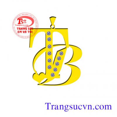 Mặt dây chuyền chữ TB