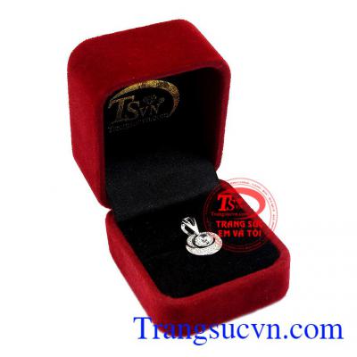 Mặt dây nữ vàng trắng quý phái thương hiệu uy tín, chất lượng bảo hành 12 tháng,Mặt dây nữ vàng trắng quý phái