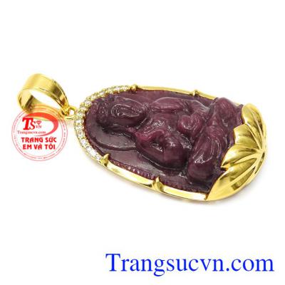 Mặt dây phật bản mệnh tuổi Tuất- Hợi hay còn gọi là phật A Di Đà, Phật A Di Đà người luôn soi sáng, từ bi, khổ độ chúng sinh.