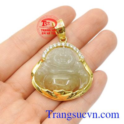 Mặt dây vàng phật Di Lặc đẹp 14k chất lượng.