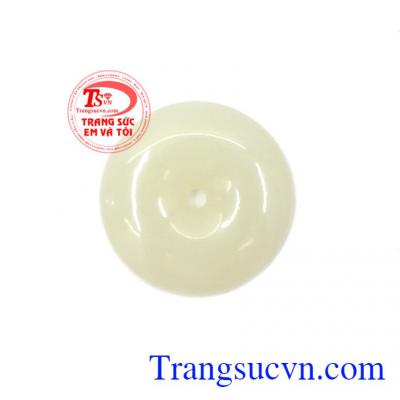 Mặt đồng xu Jadeite may mắn là sản phẩm được làm từ ngọc cẩm thạch thiên nhiên,Mặt đồng xu Jadeite may mắn