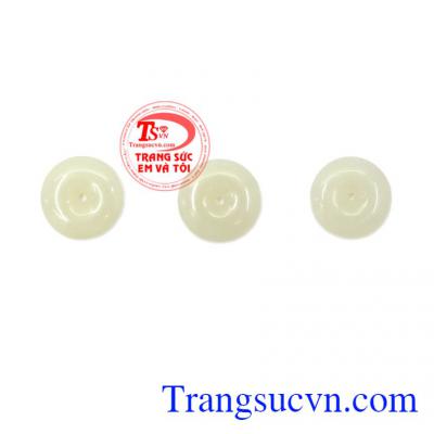 Màu sắc trẻ trung, bắt mắt phù hợp với nhiều lứa tuổi,Mặt đồng xu Jadeite may mắn