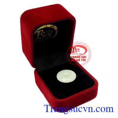 Thích hợp làm quà tặng cho người thân và bạn bè,Mặt đồng xu Jadeite may mắn