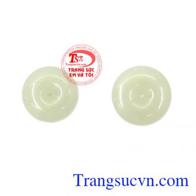 Kiểu dáng sang trọng, đơn giản thích hợp làm mặt dây chuyền đeo sang trọng và hợp phong thủy,Mặt đồng xu Jadeite phú quý