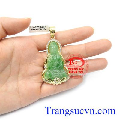 Mặt phật bà cẩm thạch an yên mang lại bình an, giải trừ những điều rủi ro, bất hạnh, thể hiện lòng thành kính hướng phật