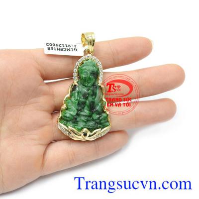 Mặt phật bà cẩm thạch từ bi là biểu tượng của điềm lành, lòng từ bi, bác ái, lòng hướng thiện, hướng phật, hóa giải hung khí, đem lại bình an, giải trừ tai ách cho người đeo