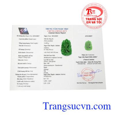  Ngọc cẩm thạch thiên nhiên hợp mệnh mang lại sự bình an, thịnh vượng cho người dùng. Mặt phật bà jadeite thiên nhiên. 