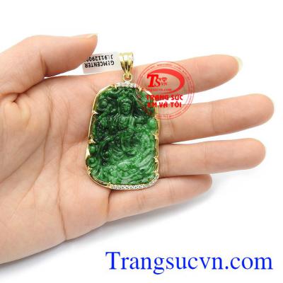 Mặt phật Quan Âm cưỡi rồng bình an là lá bùa hộ mệnh mang lại may mắn, bình an và tài lộc cho người đeo