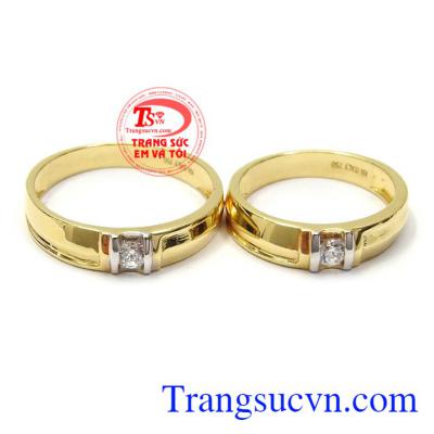 Nhẫn cưới tình yêu hòa hợp là biểu tượng cho tình yêu gắn kết bền vững giữa hai người yêu nhau