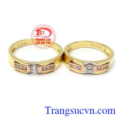 Nhẫn cưới tình yêu viên mãn là biểu tượng cho tình yê bền chặt, sợi dây gắn kết yêu thương của hai người yêu nhau