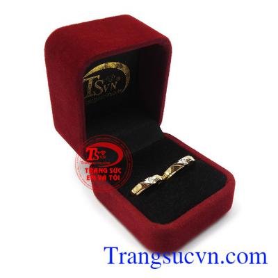 Nhẫn cưới vàng tây hạnh phúc thương hiệu uy tín, chất lượng, bảo hành 12 tháng