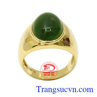 Nhẫn nam Nephrite may mắn thương hiệu uy tín, chất lượng, giao hàng nhanh toàn quốc