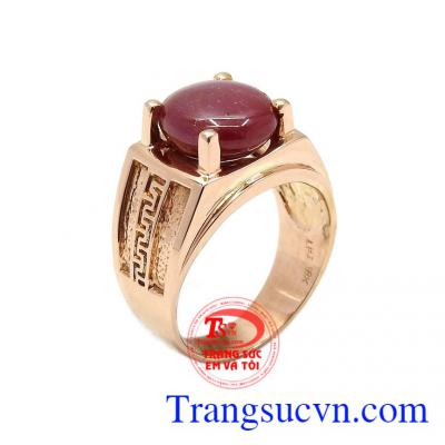 Nhẫn nam Ruby chiêu lộc