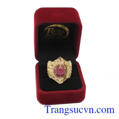 Nhẫn nam vàng tây 18k sang trọng, đẳng cấp