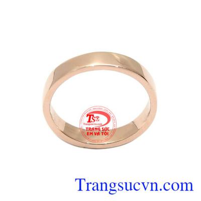 Nhẫn nam vàng hồng phong cách là sản phẩm rất được phái mạnh ưa chuộng
