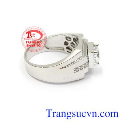 Nhẫn nam vàng trắng phong độ mang lại sự lịch lãm, thời trang và cá tính phái mạnh
