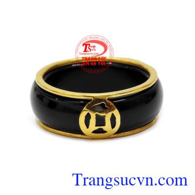 Nhẫn ngọc bọc vàng kim tiền giao hàng trên toàn quốc.