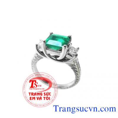 Nhẫn nữ vàng tây gắn đá