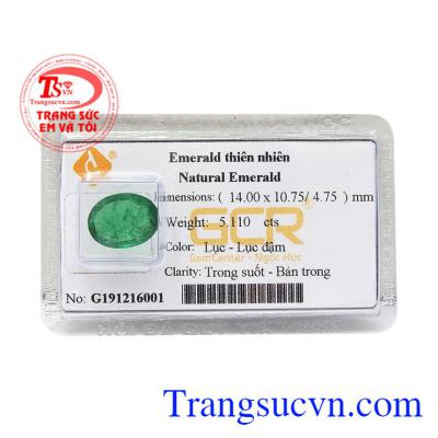 Viên Emerald thiên nhiên tài lộc