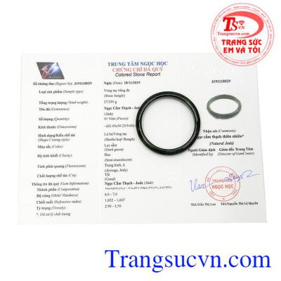 Vòng cẩm thạch thiên nhiên bình an nhận giao hàng toàn quốc, có giấy kiểm định đá quý.