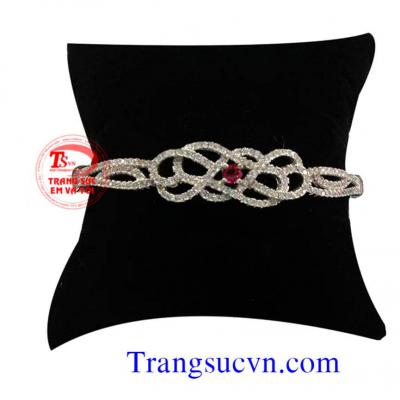 Vòng tay vàng tây đá quý