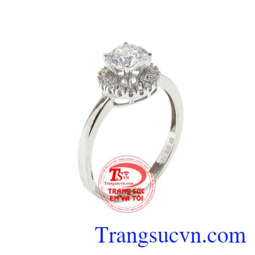 Nhẫn nữ vàng trắng kiêu kỳ
