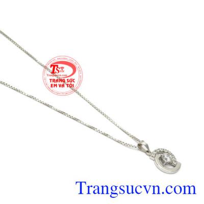 Bộ mặt dây vàng trắng thanh tao hợp thời đại, xu hướng.