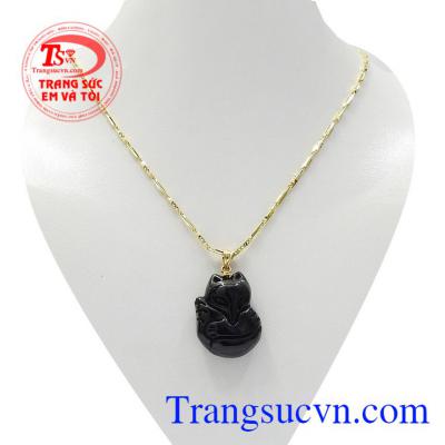 Bộ trang sức hồ ly obsidian huyền bí