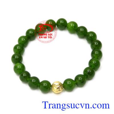 Chuỗi tay Nephrite charm vàng hộ mệnh cho những người mang mệnh Hỏa và Mộc.