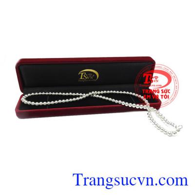 Dây chuyền bi bạc độc đáo