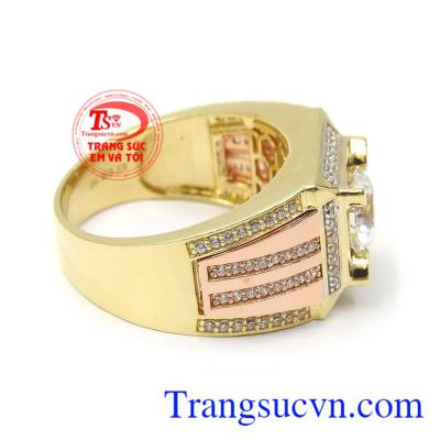 Nhẫn nam vàng tây phong độ mang đến cho người đeo phong cách mạnh mẽ, đẳng cấp và thời trang