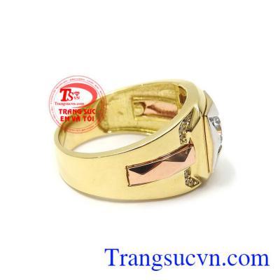 Nhẫn nam vàng tây thời trang được phái mạnh ưa chuộng, mang lại sự lịch lãm, phong độ và đẳng cấp
