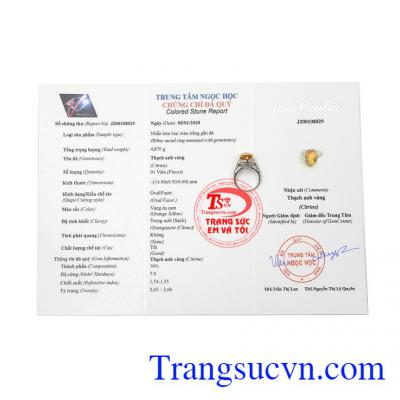 Sản phẩm có giấy kiểm định đá quý