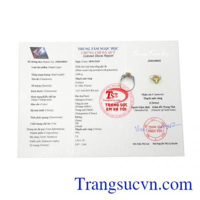 Sản phẩm có giấy kiểm định đá quý