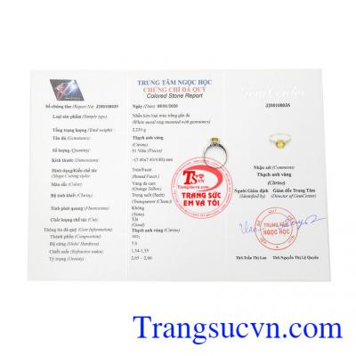 Sản phẩm có giấy kiểm định đá quý