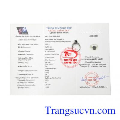 Sản phẩm có giấy kiểm định đá quý