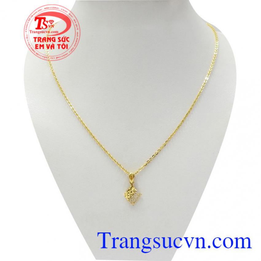 Bộ dây chuyền vàng cá tính