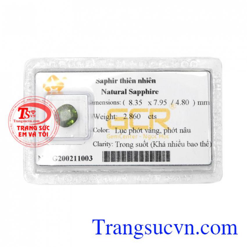 Đá Sapphire ép vỉ công danh