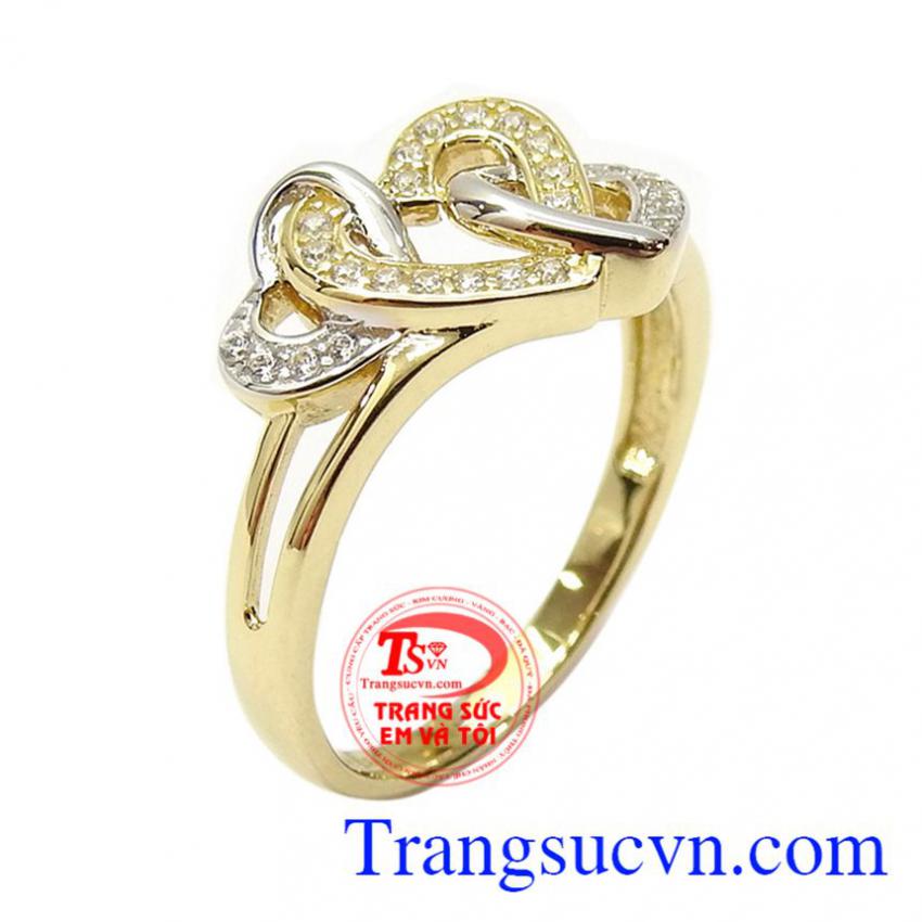Nhẫn nữ vàng dịu dàng