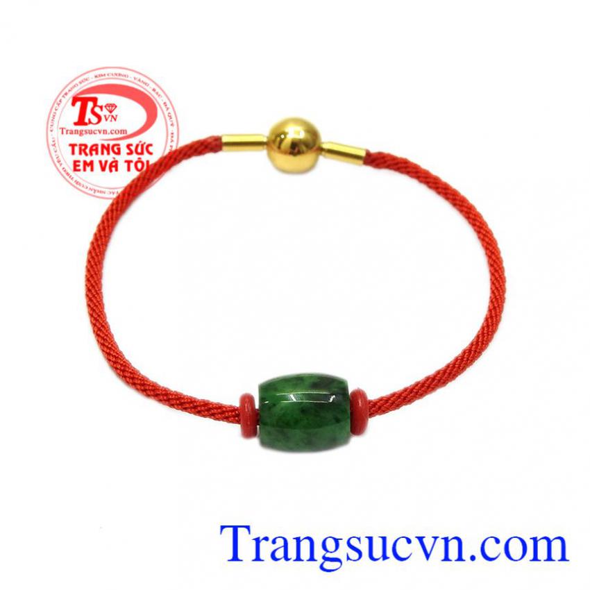 Vòng tay lu thống jadeite bình an