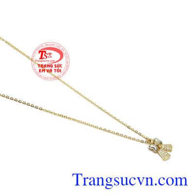 Bộ dây chuyền quả chuông may mắn mang lại may mắn, hân hoan cho người đeo.