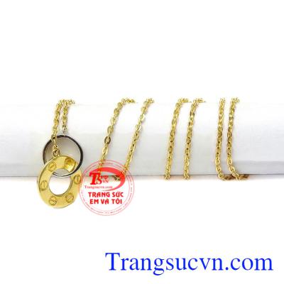 Bộ dây chuyền vàng định mệnh nhập khẩu từ Korea đảm bảo chất lượng.