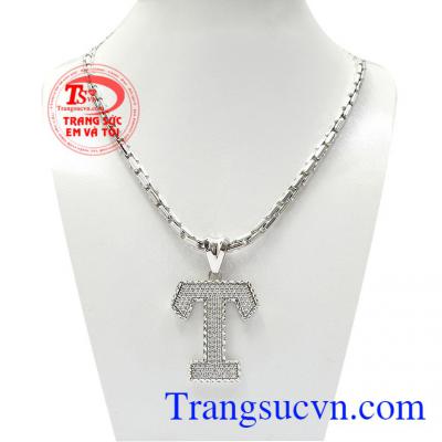 Bộ dây vàng trắng nam chữ T mang đậm phong cách thời trang và cá tính riêng cho chủ sở hữu,Bộ dây vàng trắng nam chữ T